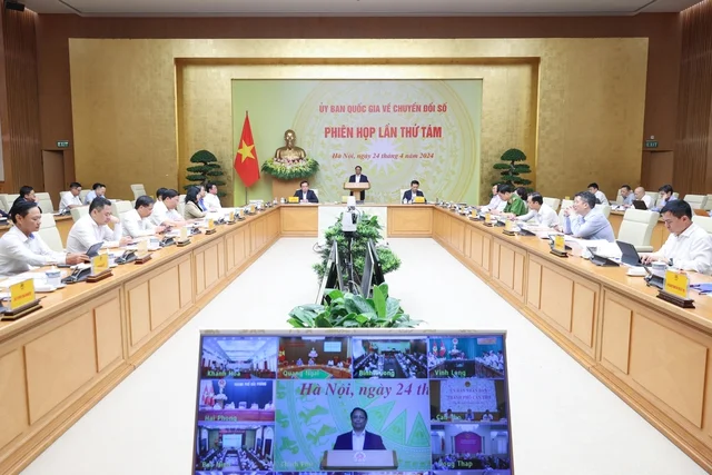 Thủ tướng Chính phủ chủ trì Phiên họp lần thứ 8 của Ủy ban Quốc gia về chuyển đổi số