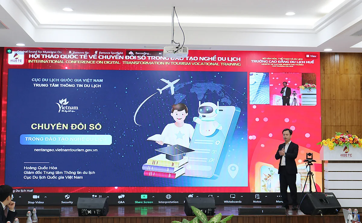 Áp dụng các nền tảng số dùng chung để tạo dữ liệu lớn, hiện đại hoá đào tạo nghề du lịch